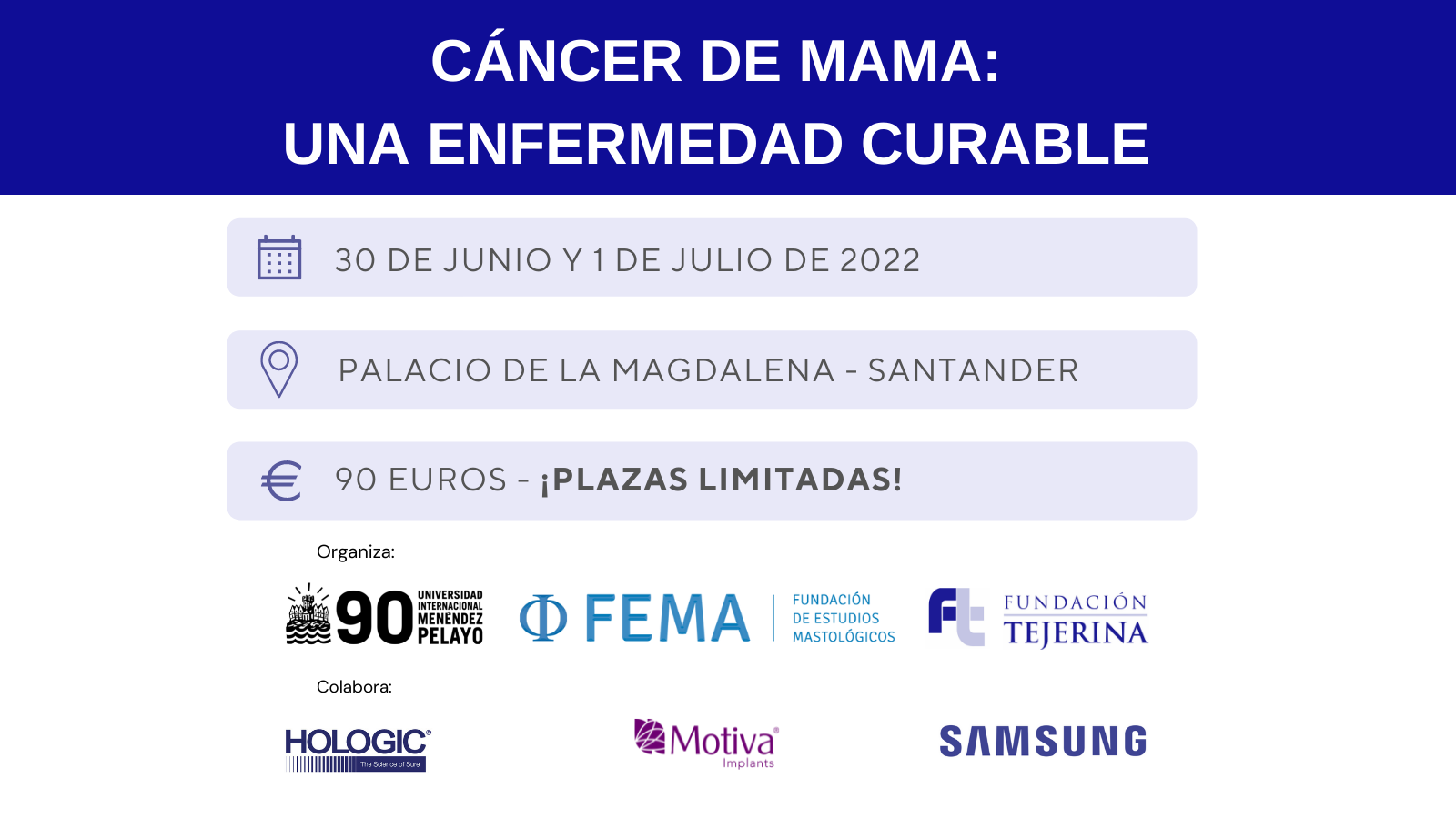 Cartel Cáncer de Mama: una enfermedad curable