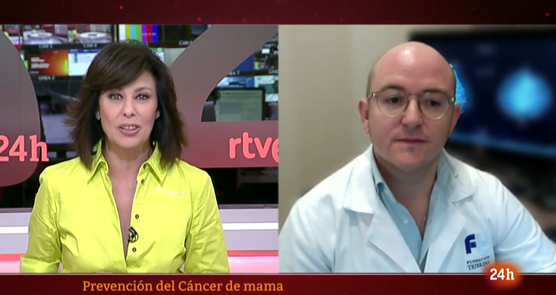 El Dr. Alejandro Tejerina explicó, el pasado sábado 15 de octubre, la importancia de las revisiones mamarias en RTVE 24 horas