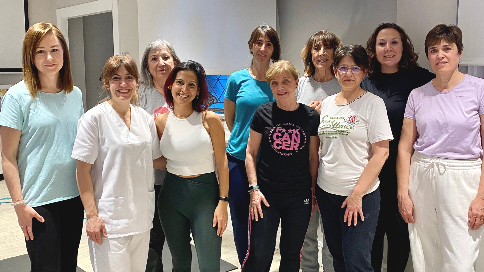 Pacientes durante la jornada ejercicio físico y cáncer de mama